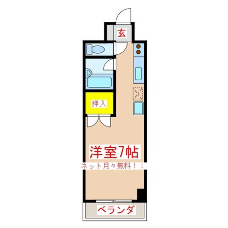 パルセスユニの物件間取画像